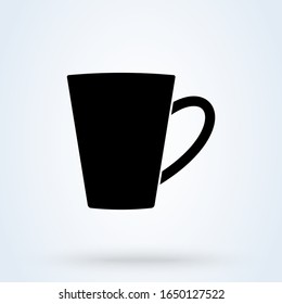 Drink tea cup icon. breakfast hot Coffee vector 