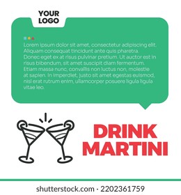 Drink Template For Martini Toast.