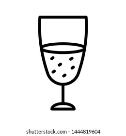 drink thin line vector icon
