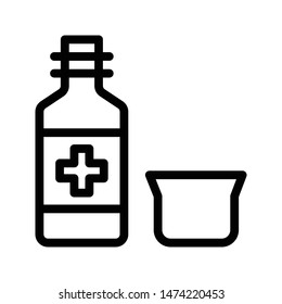 drink thin line vector icon