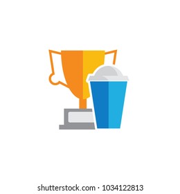 Drink Trophy Logo Icon Design