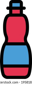 drink vector color line icon