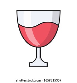drink vector flat color icon 