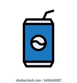 drink vector flat color icon 