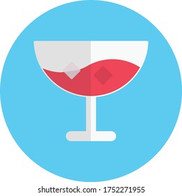 drink vector flat color icon 