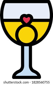 drink vector flat color icon 