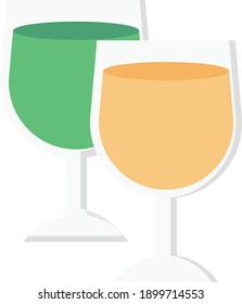 icono de color plano del vector de bebida