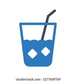 drink vector glyph color icon 