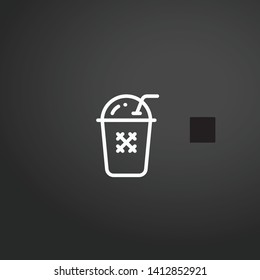 Drink vector icon. Drink concept stroke symbol design. Thin graphic elements vector illustration, outline pattern for your web site design, logo, UI. EPS 10.