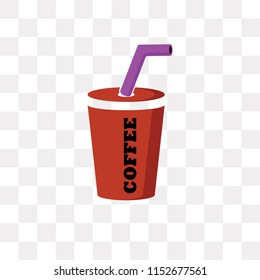 Drink vector icon isolated on transparent background, Drink logo concept