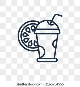 Drink vector icon isolated on transparent background, Drink logo concept