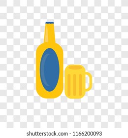 Drink vector icon isolated on transparent background, Drink logo concept