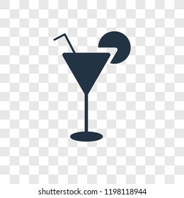 Drink vector icon isolated on transparent background, Drink transparency logo concept