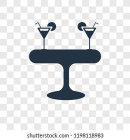 Drink vector icon isolated on transparent background, Drink transparency logo concept