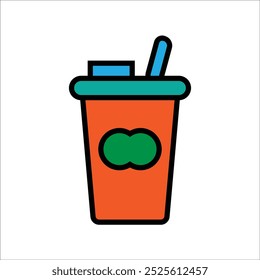 drink vector icon line template
