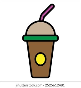 drink vector icon line template