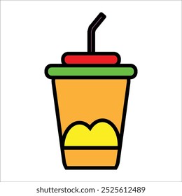drink vector icon line template