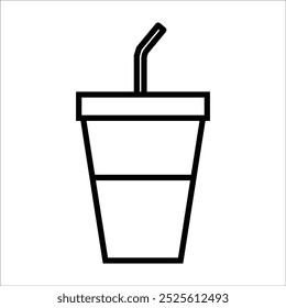 drink vector icon line template