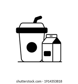  Drink Vector Icon Style Illustration. EPS 10 File