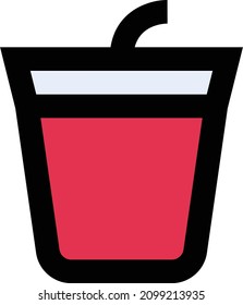 drink vector illustration isolated on a transparent background. stroke vector icons for concept or web graphics.