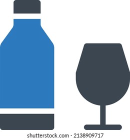 drink vector illustration isolated on a transparent background. glyph vector icons for concept or web graphics.