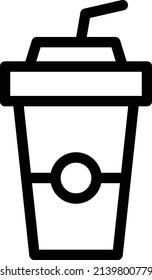 Drink Vector illustration on a transparent background.Premium quality symmbols.Stroke vector icon for concept and graphic design. 