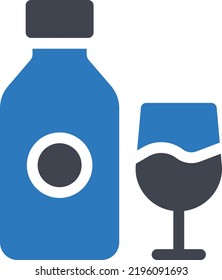 drink Vector illustration on a transparent background. Premium quality symmbols. Glyphs vector icons for concept and graphic design.