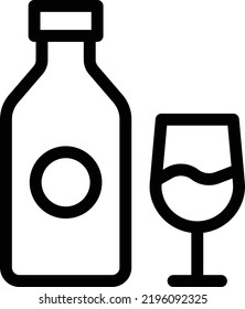 beber ilustración vectorial en un fondo transparente. Símbolos de calidad superior. Iconos vectoriales de línea delgada para el diseño de conceptos y gráficos. 
