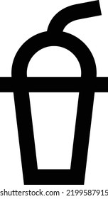 beber Ilustración vectorial sobre un fondo transparente.Símbolos de calidad superior.Iconos vectores de trazo para el diseño de conceptos y gráficos.
