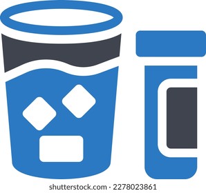 drink  Vector illustration on a transparent background. Premium quality symmbols. Glyphs vector icons for concept and graphic design. 
