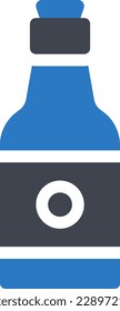 beber ilustración vectorial en un fondo transparente. Símbolos de calidad superior. Iconos vectoriales de glifos para diseño de conceptos y gráficos.