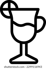 drink Vector illustration on a transparent background. Premium quality symmbols. Thin line vector icons for concept and graphic design.