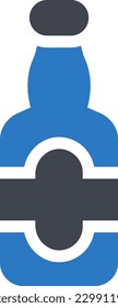 beber ilustración vectorial en un fondo transparente. Símbolos de calidad superior. Iconos vectoriales de glifos para diseño de conceptos y gráficos. 
