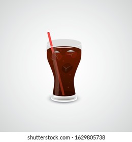 Drink vector realistic icon on neutral background.