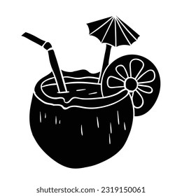 Drink vector. It is suitable for food and beverage icon, sign or symbol.