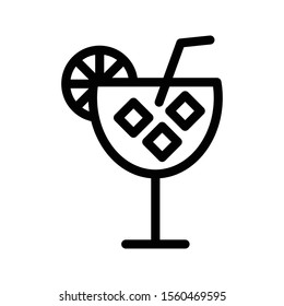 drink vector thin line icon 