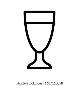 drink vector thin line icon 