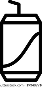 drink vector thin line icon