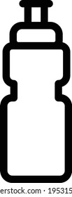 icono de la línea delgada del vector de bebida