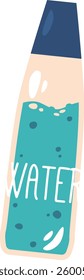Drink water bottle vector illustration