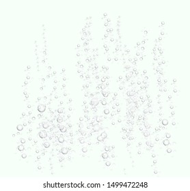 drink water bubbles set background vector