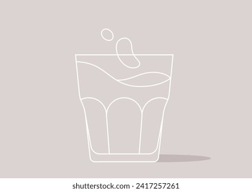 Drink water, a daily good habit reminder to stay hydrated