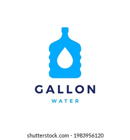 drink water gallon refill logo vector icon illustration