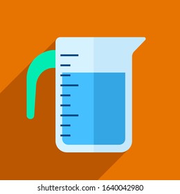 drink water inside of pitcher. vector illustration flat icon