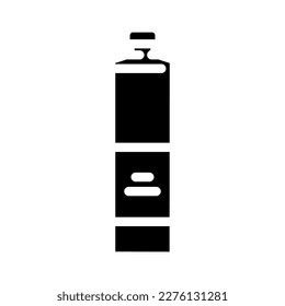 drink water plastic bottle glyph icon vector. drink water plastic bottle sign. isolated symbol illustration