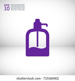 Drink water pump minimal vector icon. Pump dispenser flat line icon for websites and mobile minimalistic flat design.