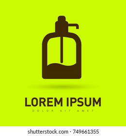 Drink water pump minimal vector icon. Pump dispenser flat line icon for websites and mobile minimalistic flat design.