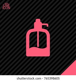 Drink water pump minimal vector icon. Pump dispenser flat line icon for websites and mobile minimalistic flat design.