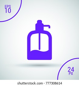 Drink water pump minimal vector icon. Pump dispenser flat line icon for websites and mobile minimalistic flat design.