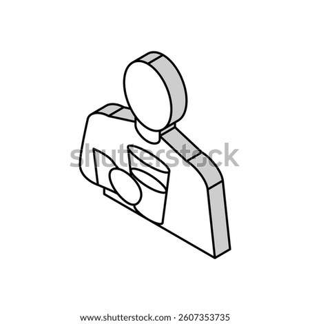 drink water, thirst isometric icon vector. drink water, thirst sign. isolated symbol illustration